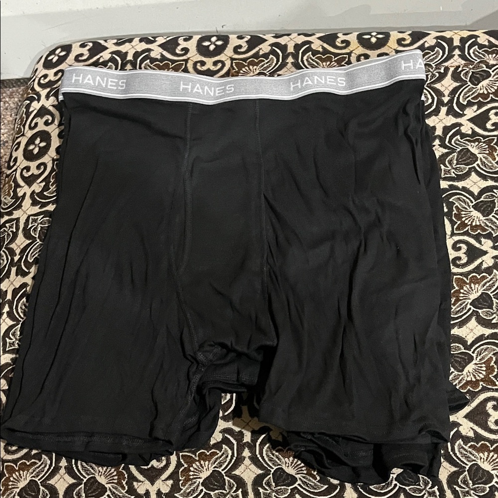 🩳 Hanes Comfort Flex Fit Boxer Briefs – Pack of 6 (Black) XL